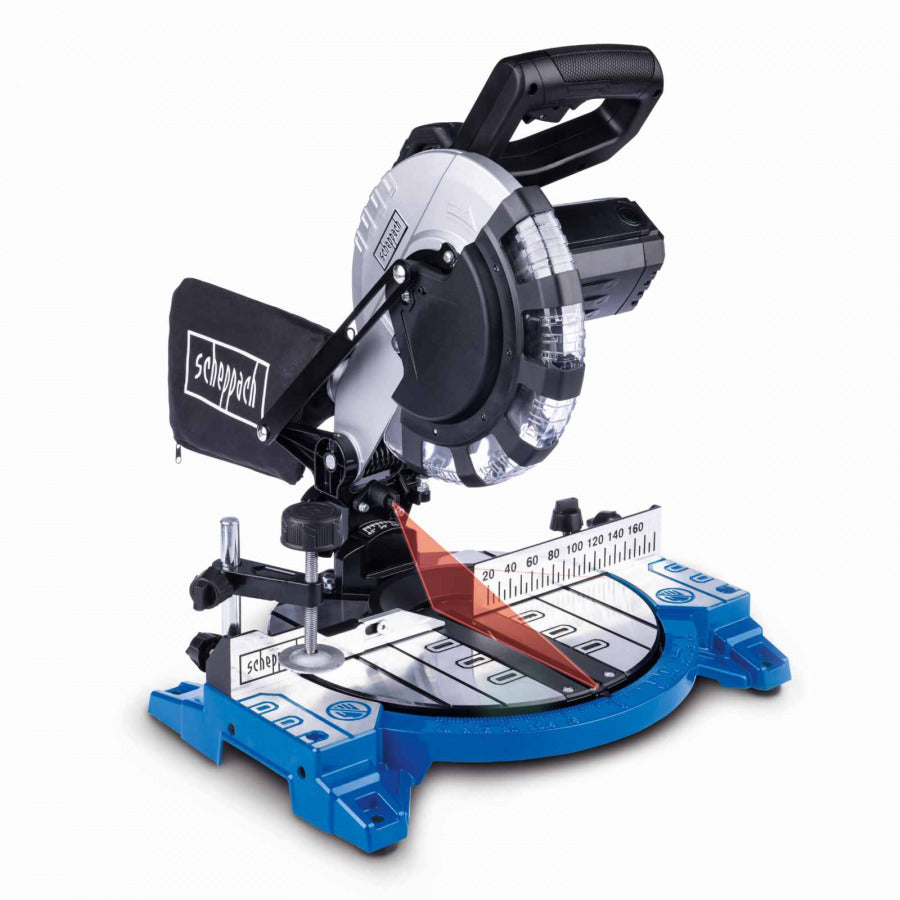 Scheppach HM210L 1500W Sliding Mitre Saw: Precision Cuts with Integrated Laser